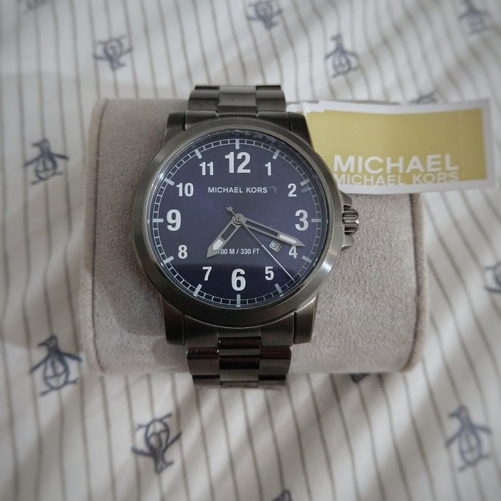 🆕 Michael Kors Watch NEW 43mm Stainless Steel NWT - Picture 2 of 4